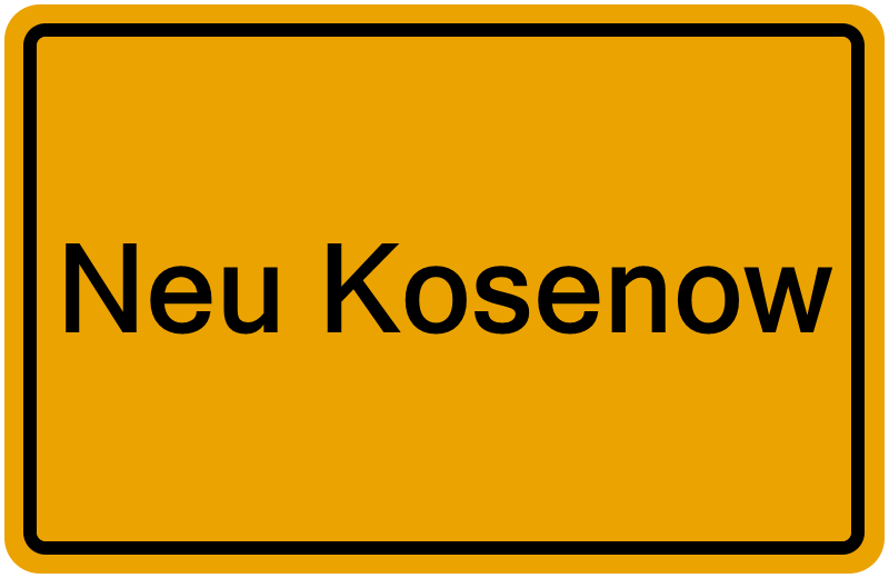 Handelsregisterauszug Neu Kosenow